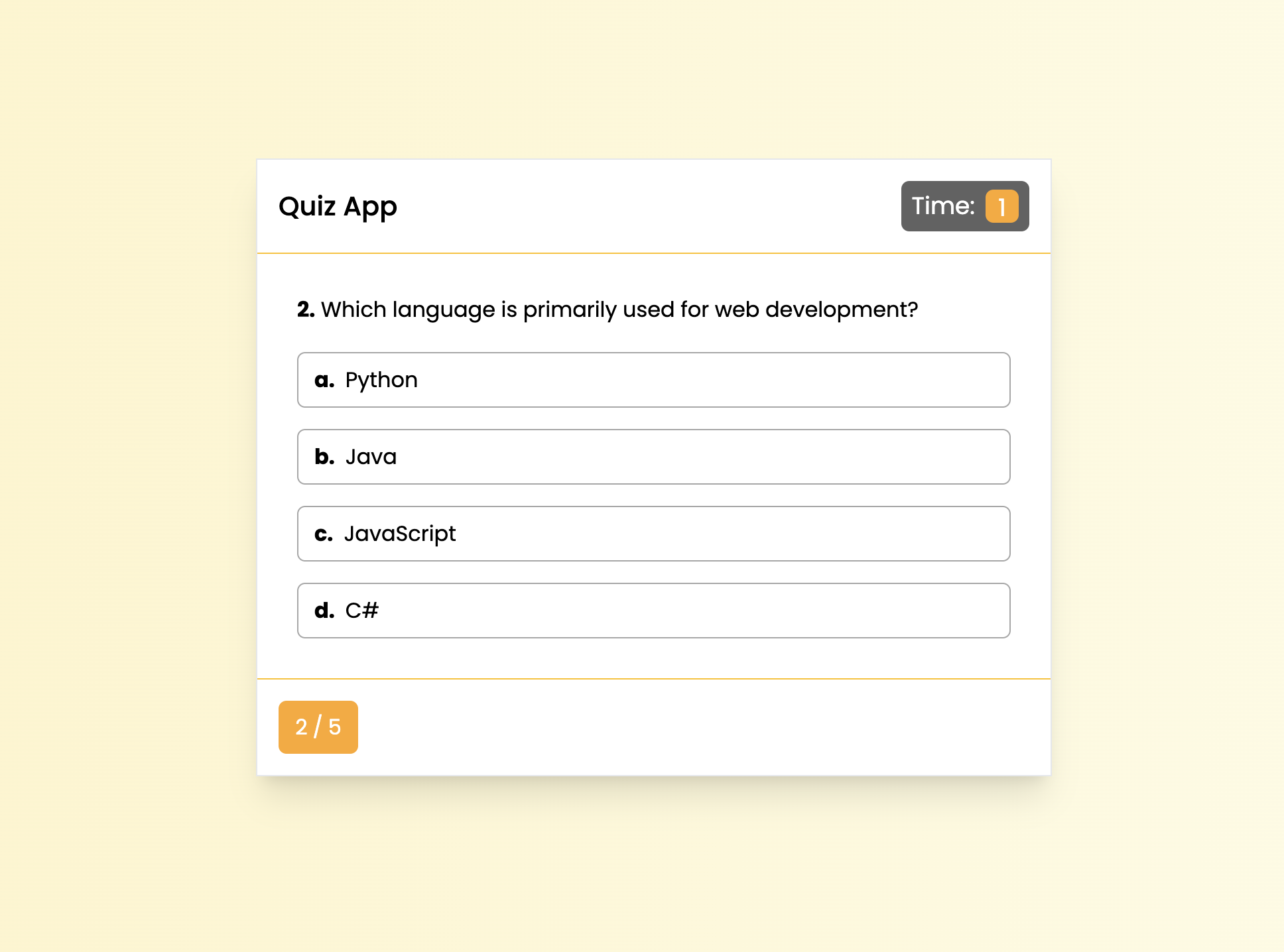 Quiz App OOP